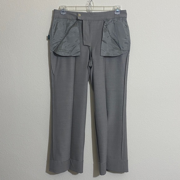 NWOT POLO Ralph Lauren Vintage Classic Wool Dress Pants GRAY Women's Size 10P - Picture 5 of 8